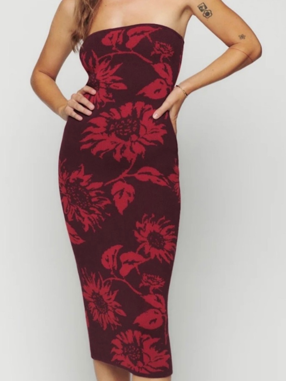 Reformation | Strapless Cianna Knit Dress